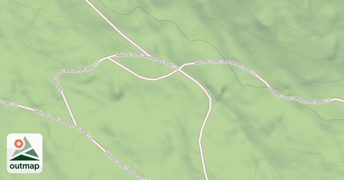 Map of USFS Motor Vehicle Use Map Roads {7ADD5CED-8404-4C6D-9BC9-93C61190E0CF}