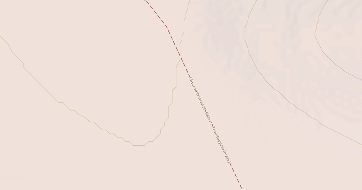 Map preview of Willow to Nome Winter Trail