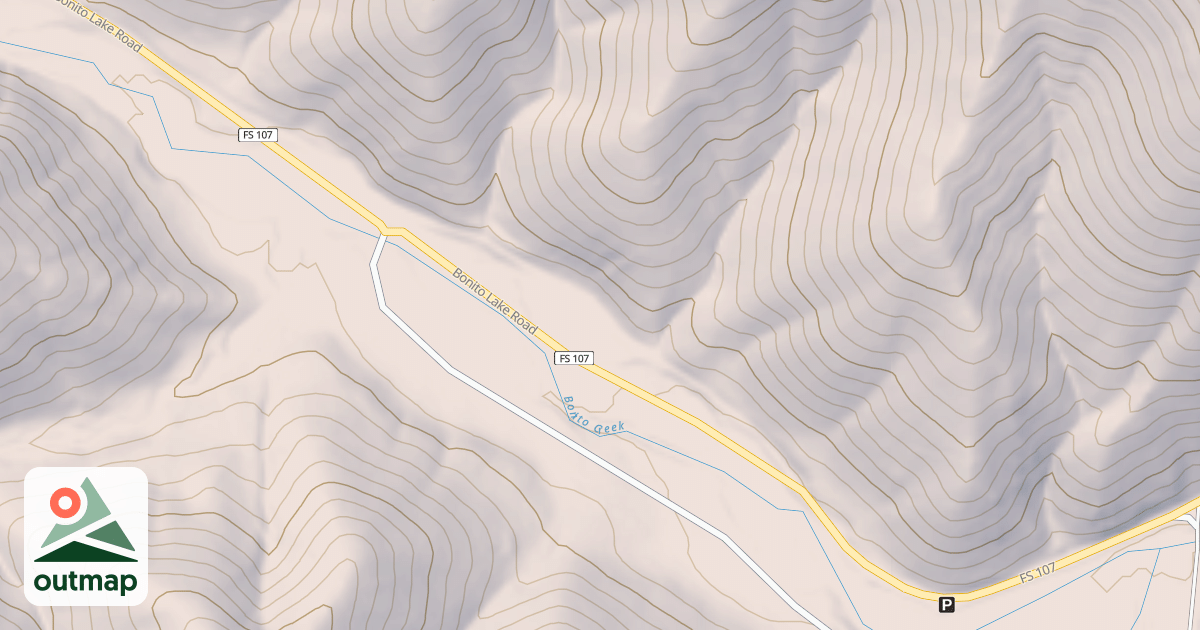 Map of BONITO CANYON
