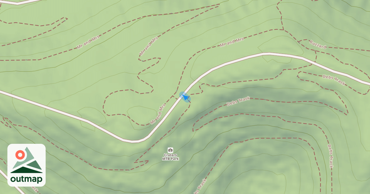 Map of Debs trail
