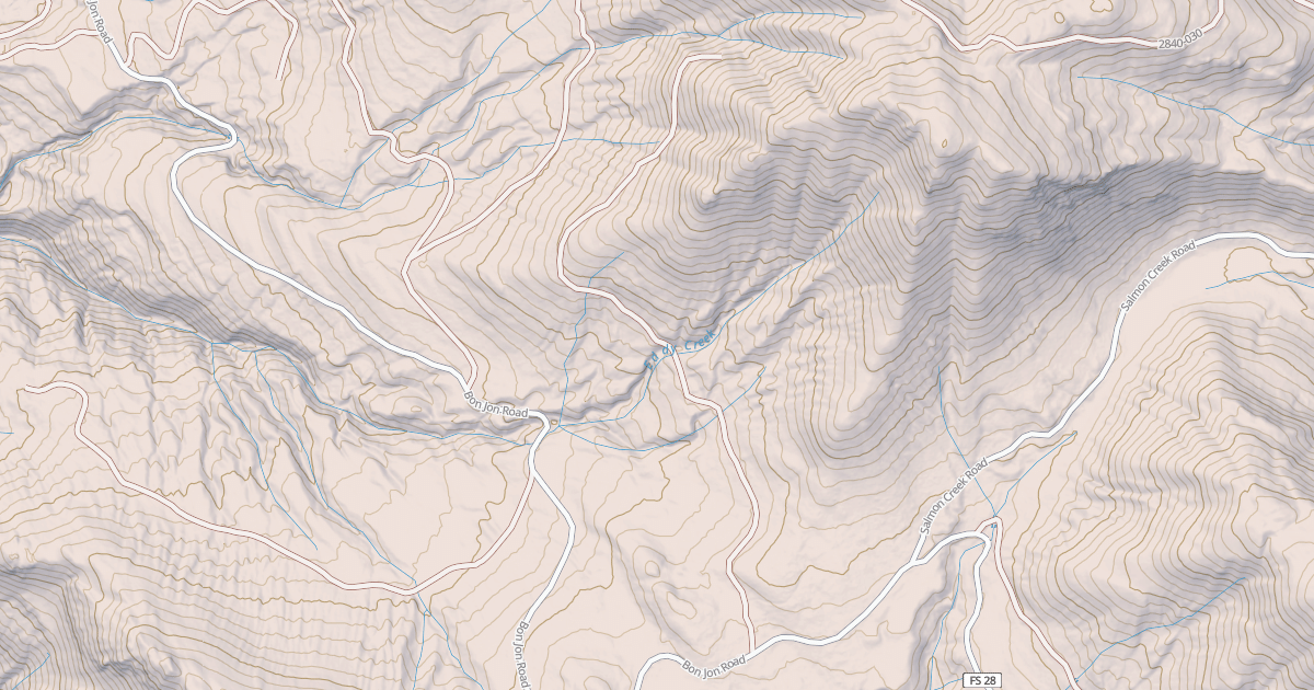 Map preview of USFS Motor Vehicle Use Map Roads {5A23A539-A12A-4885-B308-925B629616AF}