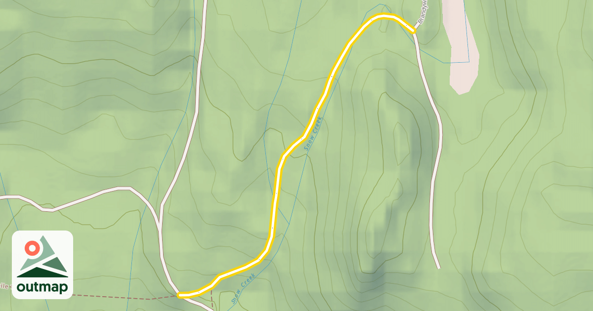 Map of Brandywine Snowmobile Trail