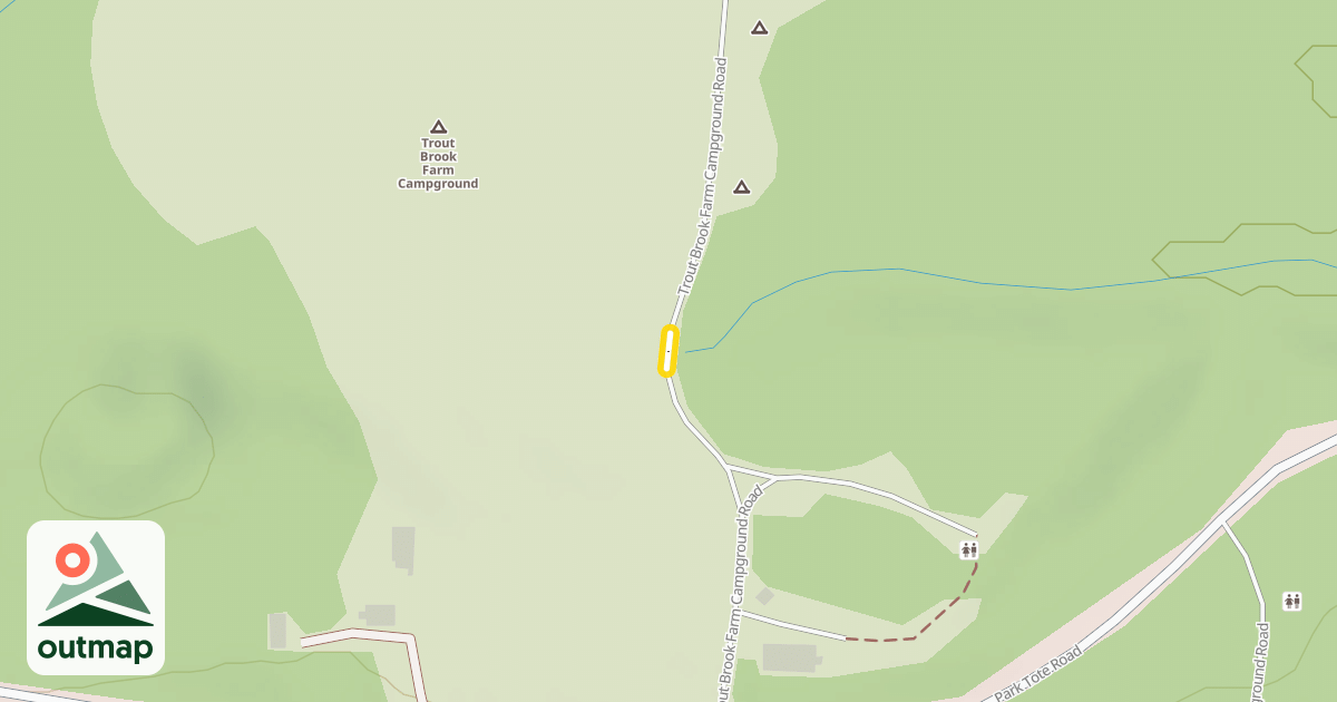 Map of Trout Brook Farm Campground Road