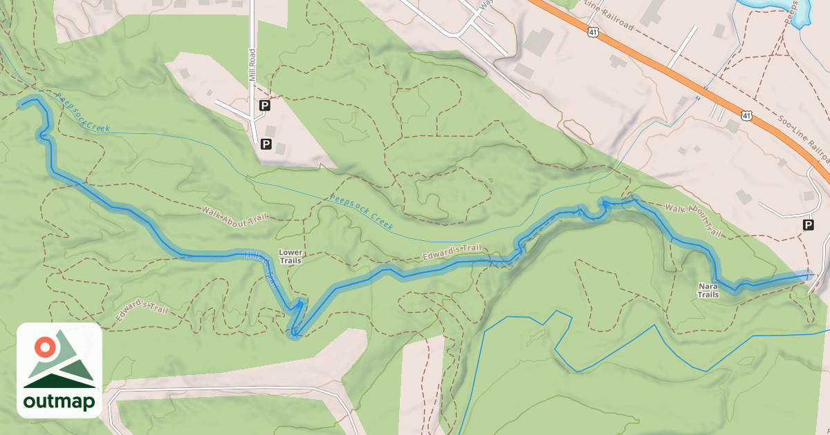 Map of Hillside Trail