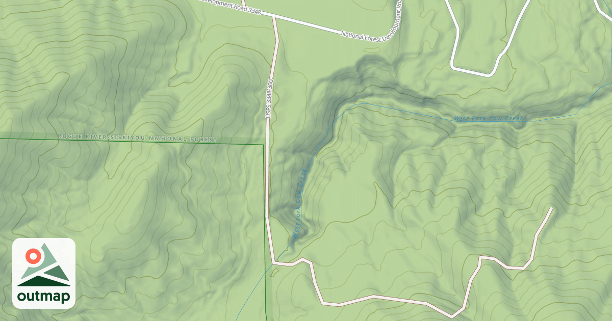 Map of BOLIVAR CREEK