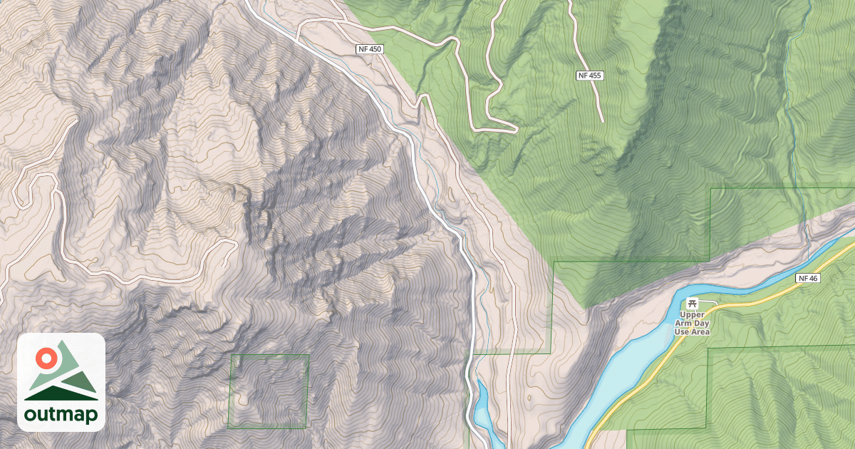 Map of CANYON CREEK ROAD