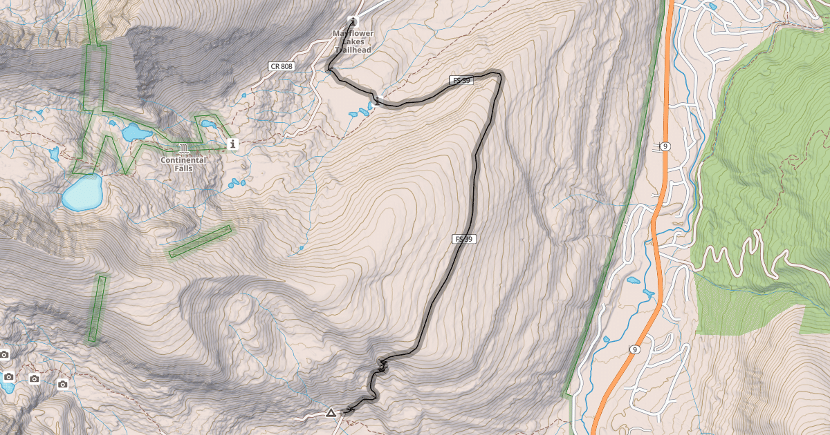 Map preview of Wheeler Trail