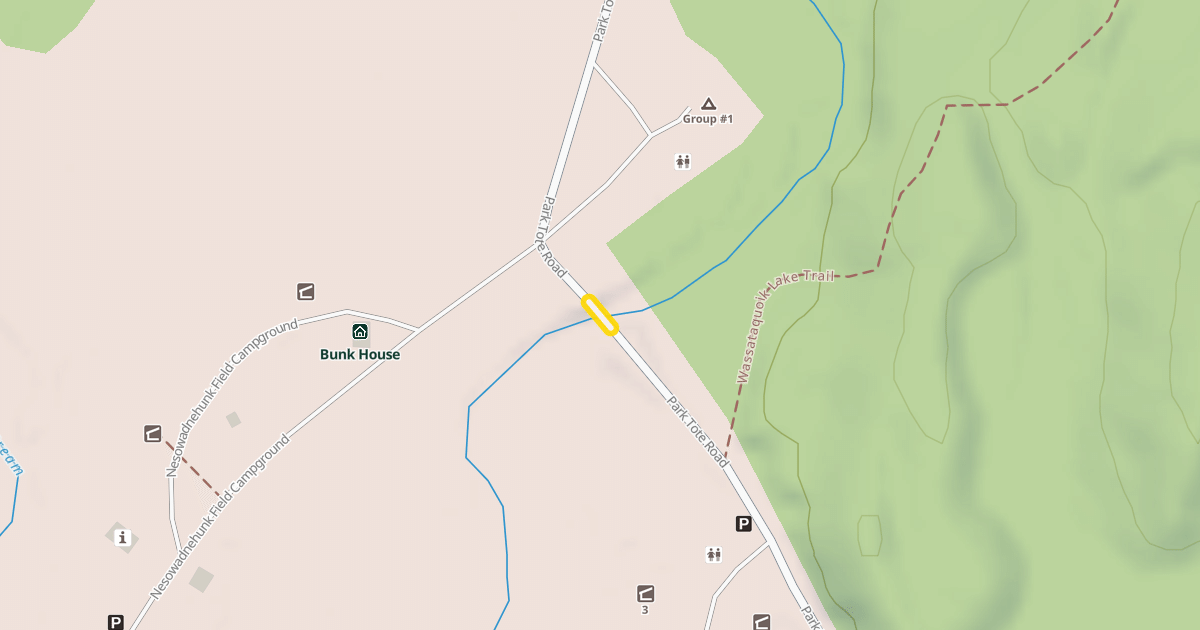 Map preview of Park Tote Road