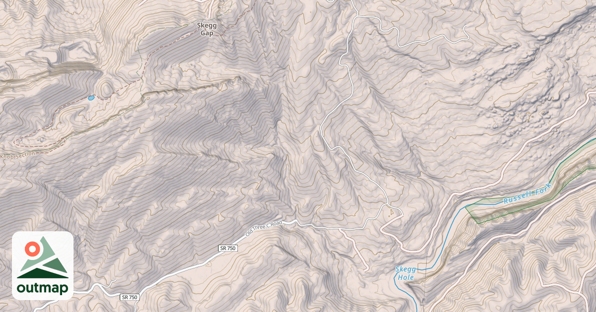 Map of SKEGG BRANCH