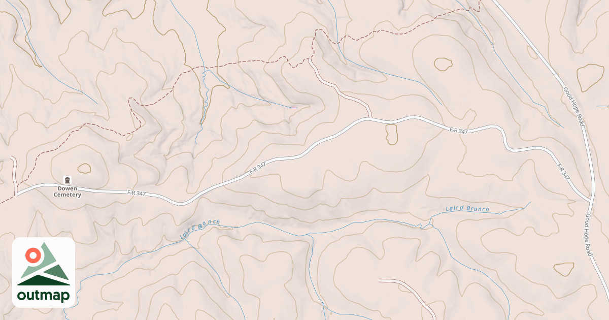 Map of DOWDEN CEMETERY