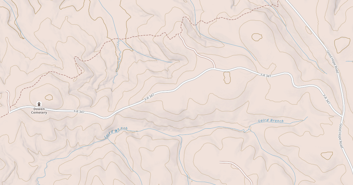Map preview of DOWDEN CEMETERY