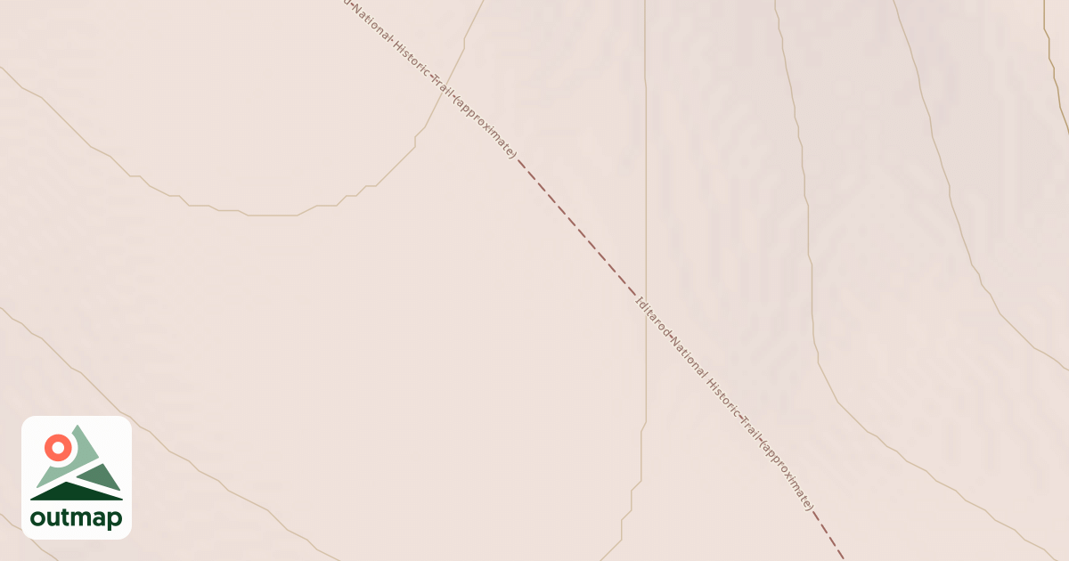 Map of Iditarod National Historic Trail