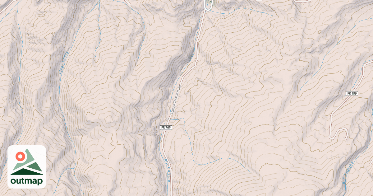 Map of GALLINA CANYON
