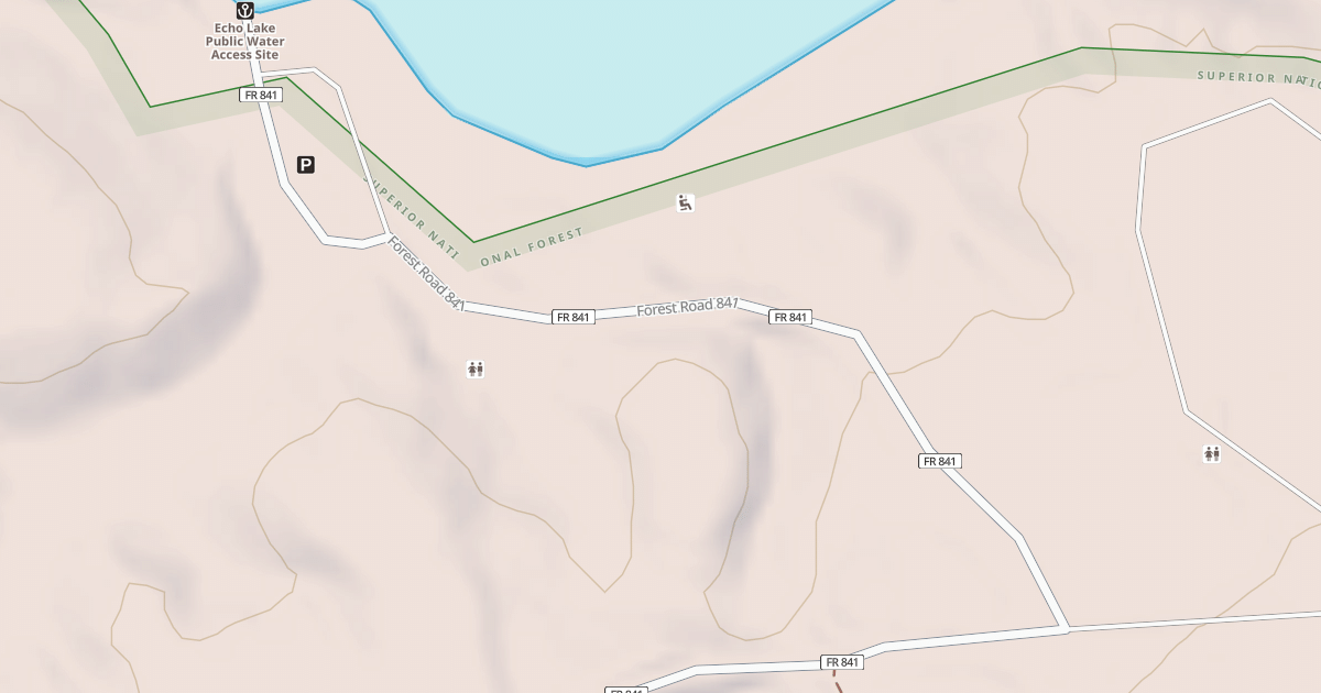 Map preview of ECHO LAKE BOAT LANDING