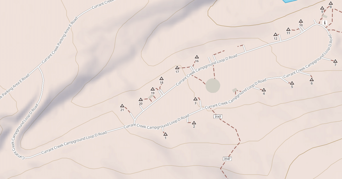Map preview of CURRANT CRK CAMPGROUND LOOP D