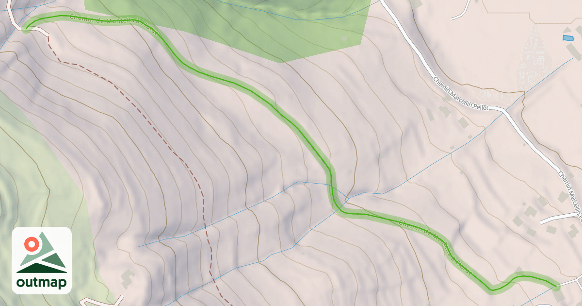 Map of Chemin de Monteils à Florac