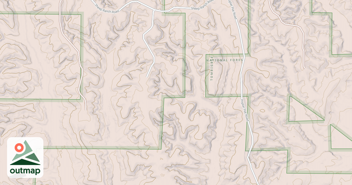Map of USFS National Forest System Roads {88AE0389-B3C2-4BF5-A6E6-7154BE4FFC93}