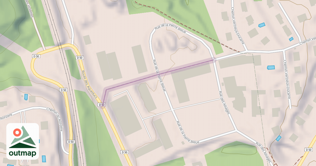 Map of Chemin du Taffignon