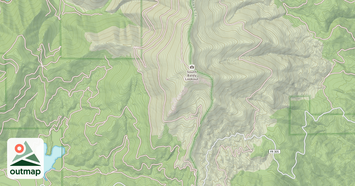Map of SOUTH BALDY