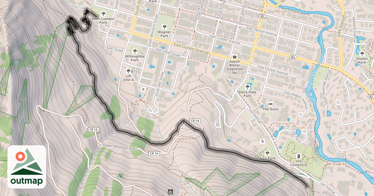 Map of Ajax Trail