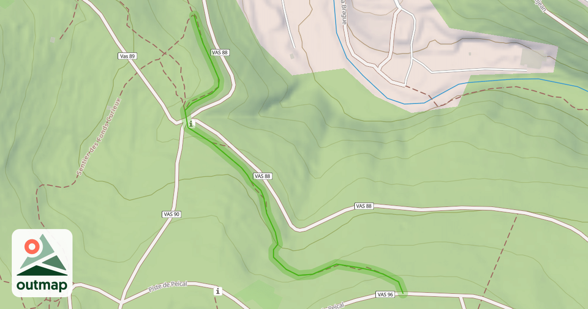 Map of Sentier de la Machette