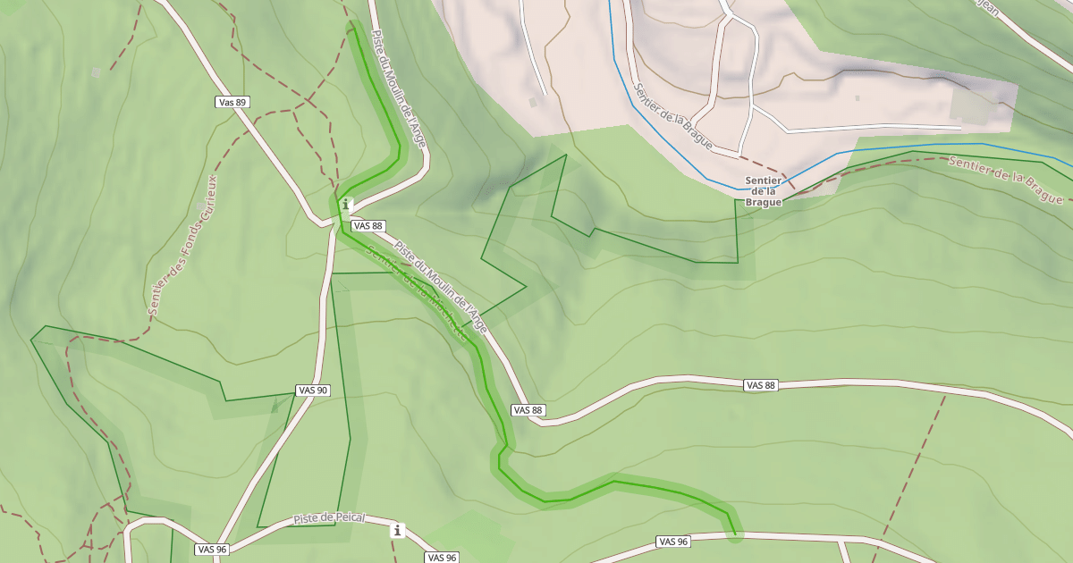 Map preview of Sentier de la Machette