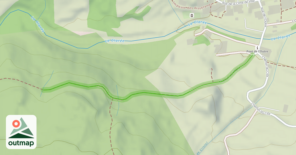 Map of Chemin du Villard