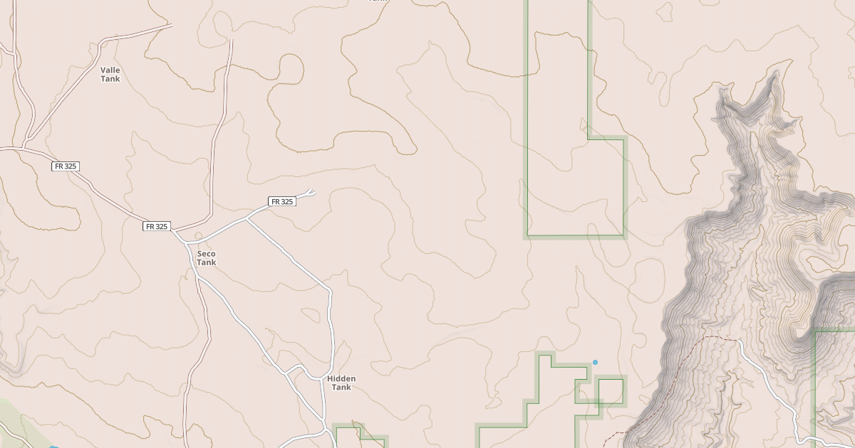 Map preview of USFS National Forest System Roads {B9C040C7-2D75-4999-BB90-B335002B321F}