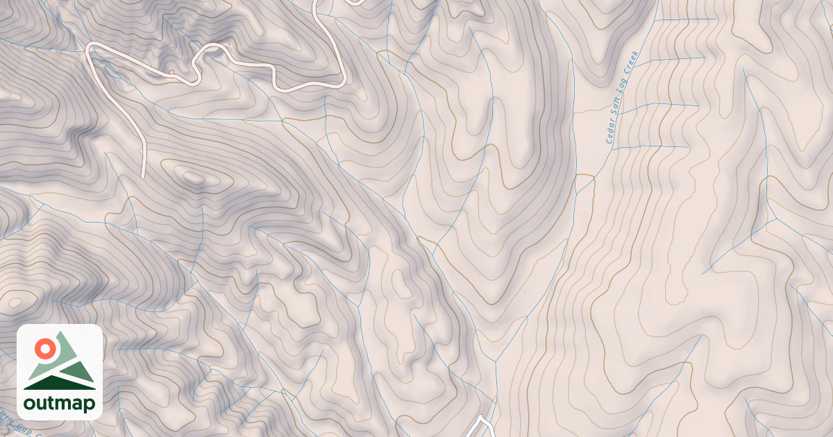 Map of CEDAR SALT IRON CANYON EA