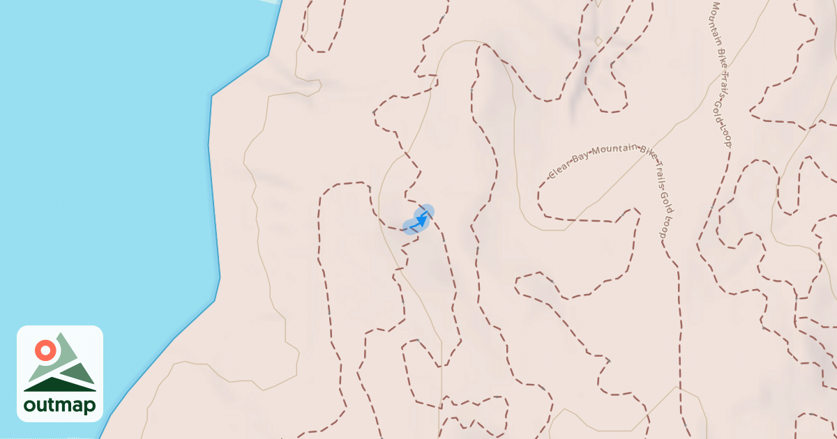 Map of Clear Bay Mountain Bike Trails
