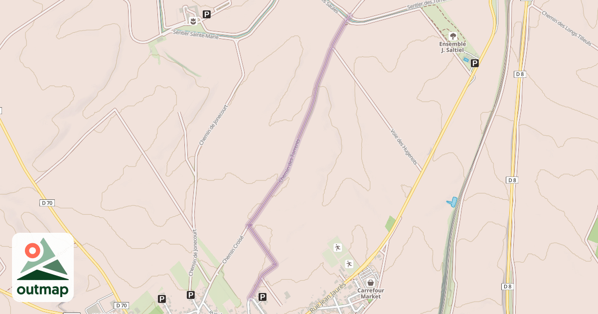 Map of Chemin des Torrents