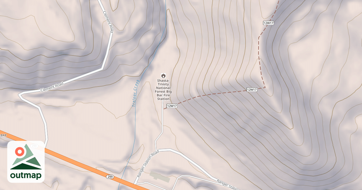 Map of BIG BAR REPEATER