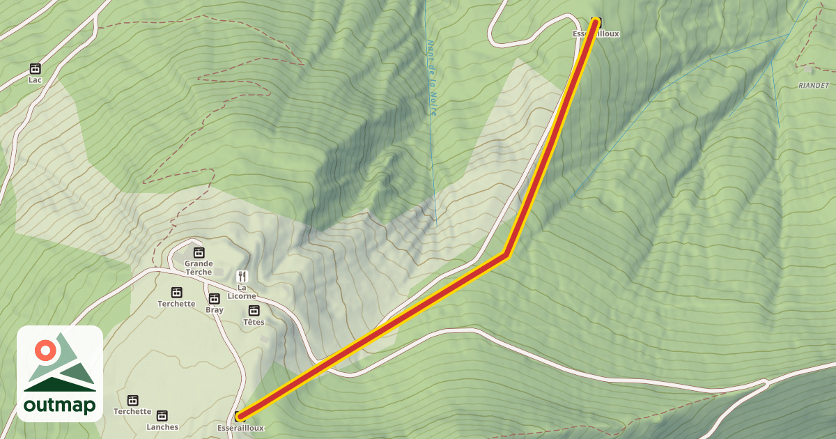 Map of Esserailloux