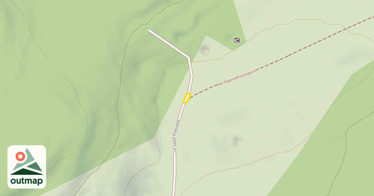 Map of Le Sapin Président