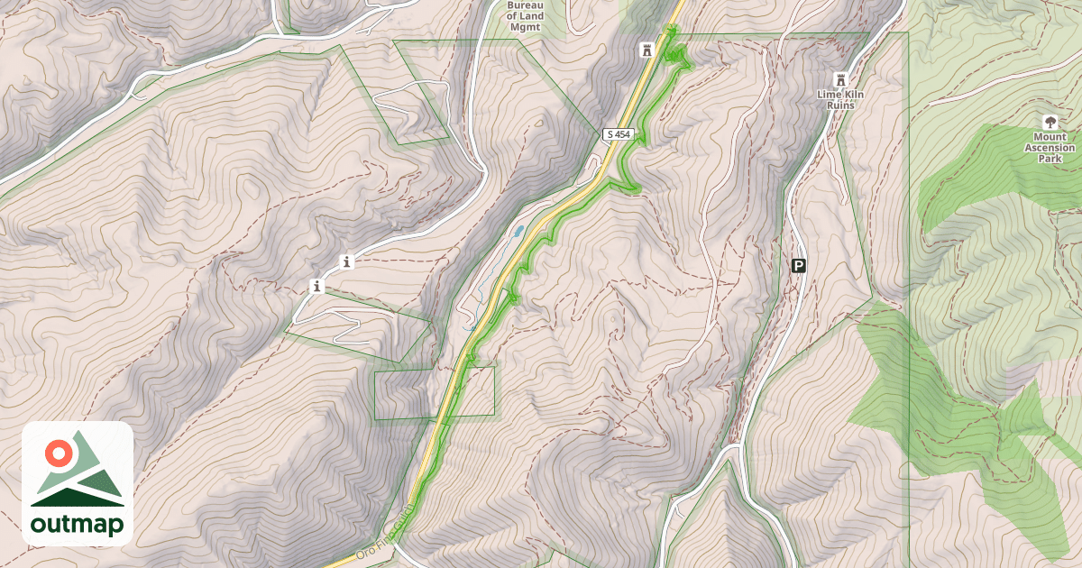 Map of Waterline Trail