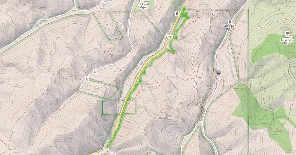 Map preview of Waterline Trail