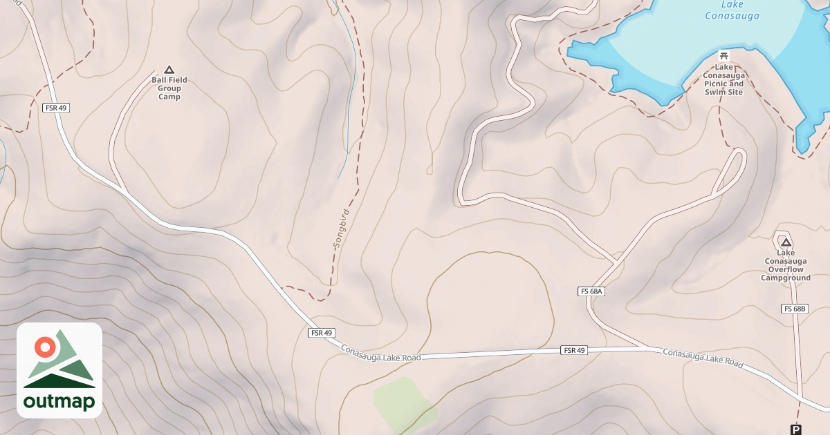Map of GRASSY MOUNTAIN