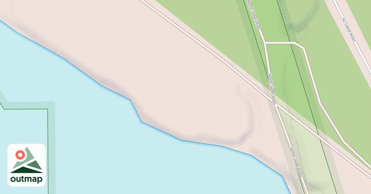 Map of AU SABLE RIVER CAMPSITE 8