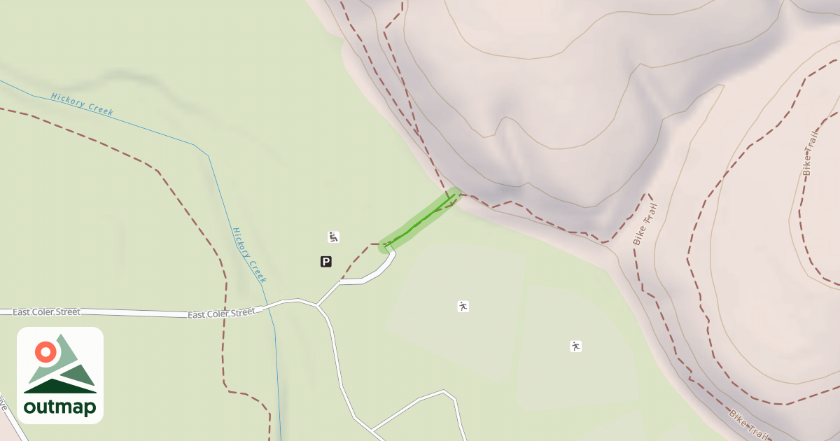 Map of Trail Entrance in Newton