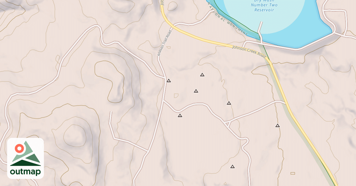 Map of ANASAZI TRAIL