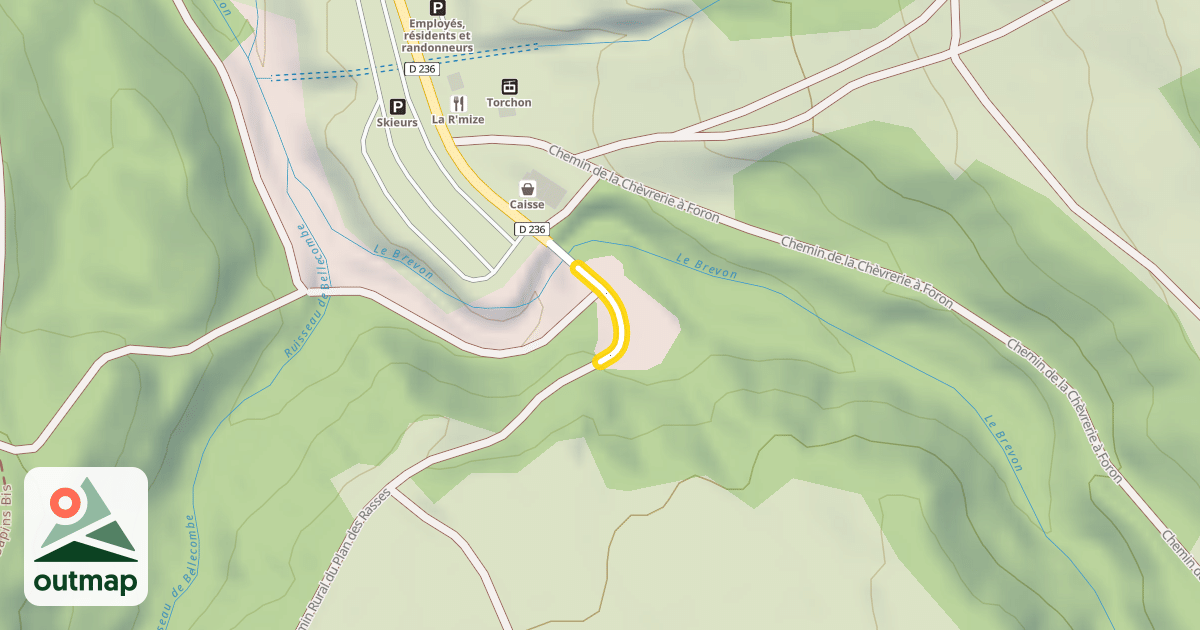 Map of Chemin Rural du Plan des Rasses
