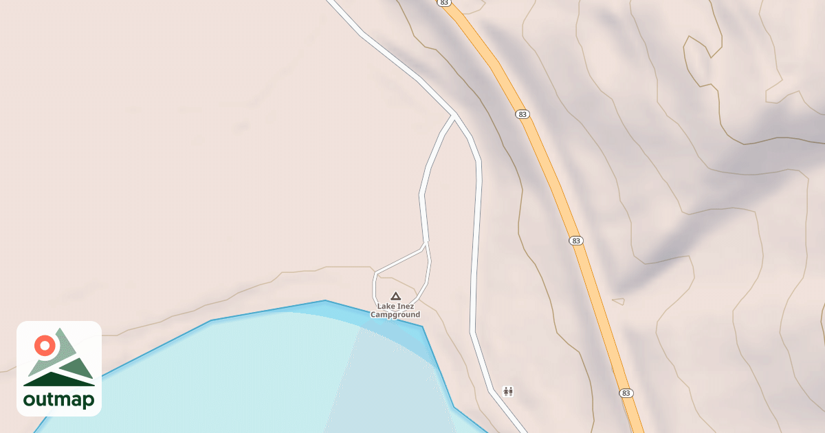 Map of LAKE INEZ BOAT LAUNCH