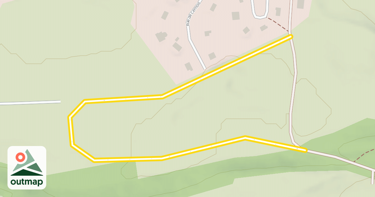 Map of Piste Ski fond Eolienne