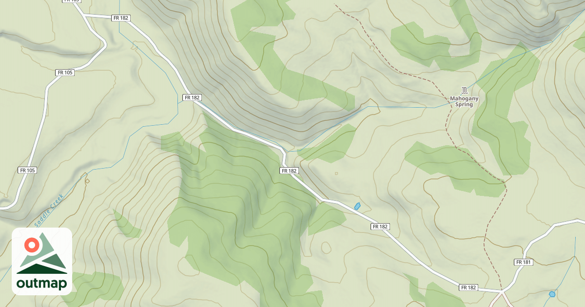 Map of MAHOGANY SPRING