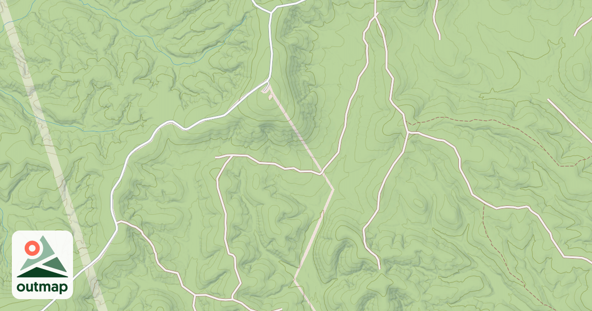 Map of KNOX BRANCH WEST SPUR A