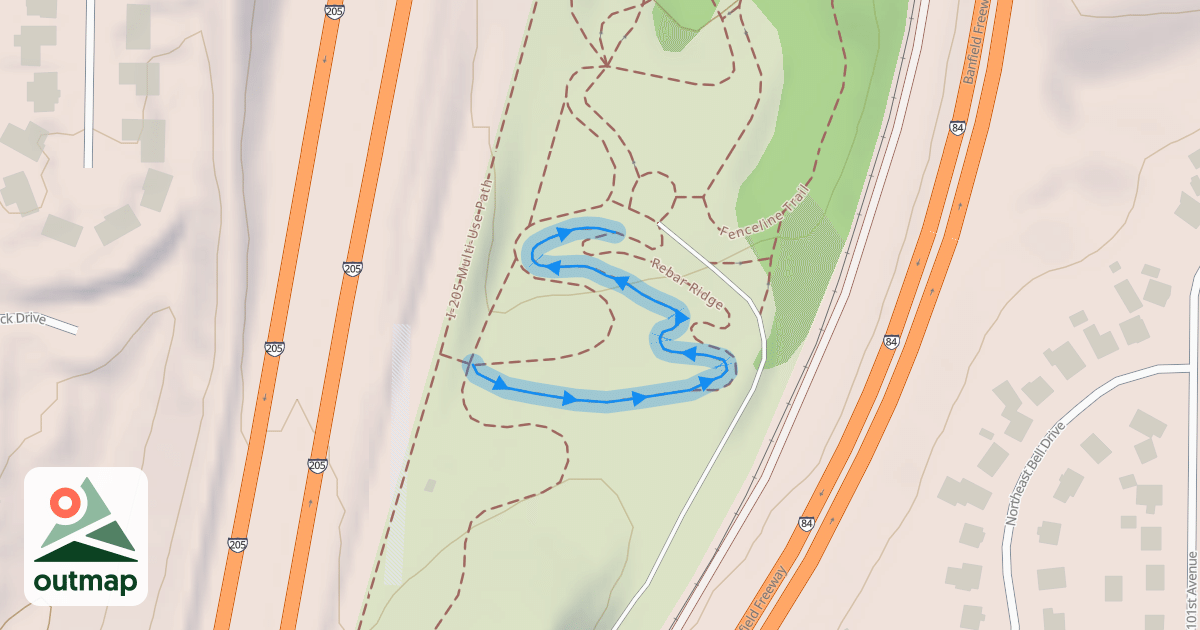 Map of Linda's Line