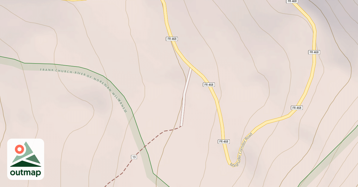 Map of (FDR) SALMON MTN BASE CAMP