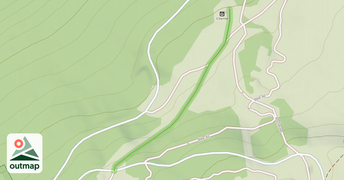 Map of Combe - Printemps