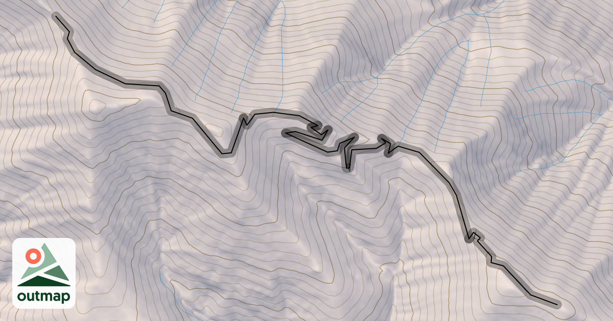 Map of Ward Peak Trail