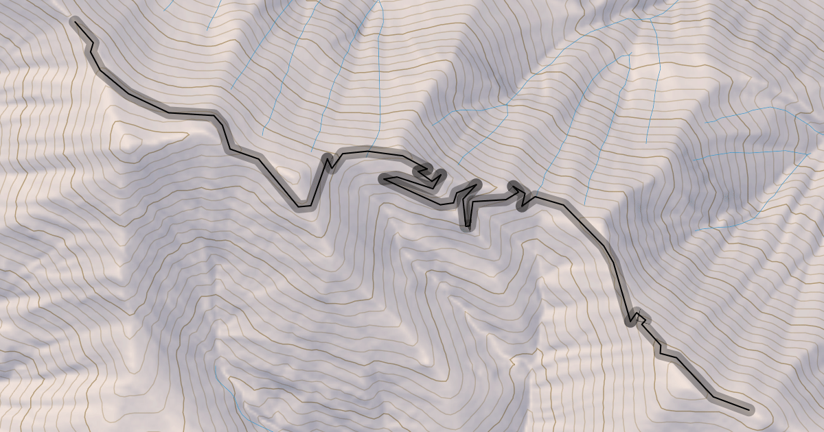 Map preview of Ward Peak Trail